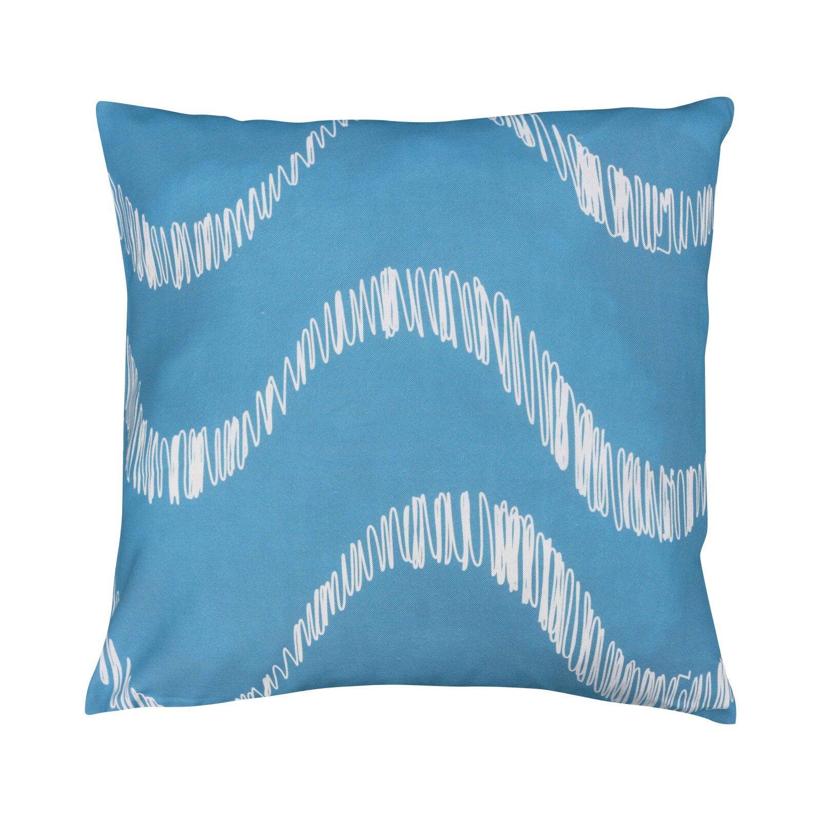 Quadratische Outdoor-Kissen, mit abnehmbarem Bezug, 45x45 cm - 2er Set