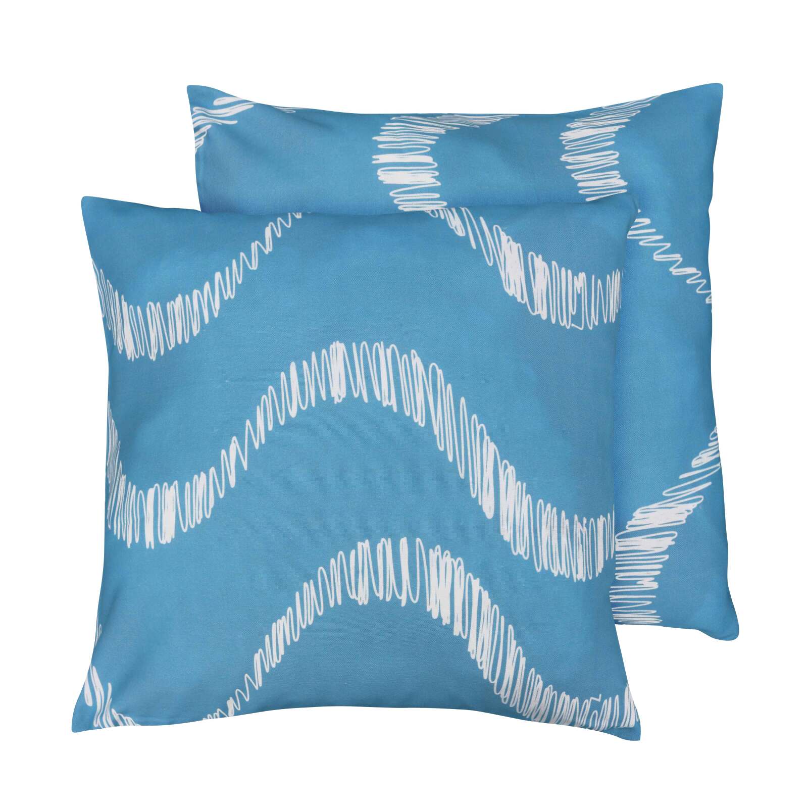 Quadratische Outdoor-Kissen, mit abnehmbarem Bezug, 45x45 cm - 2er Set