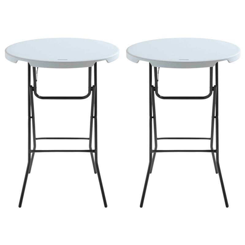 Klappbarer Stehtisch 80x110 cm 2er-Set