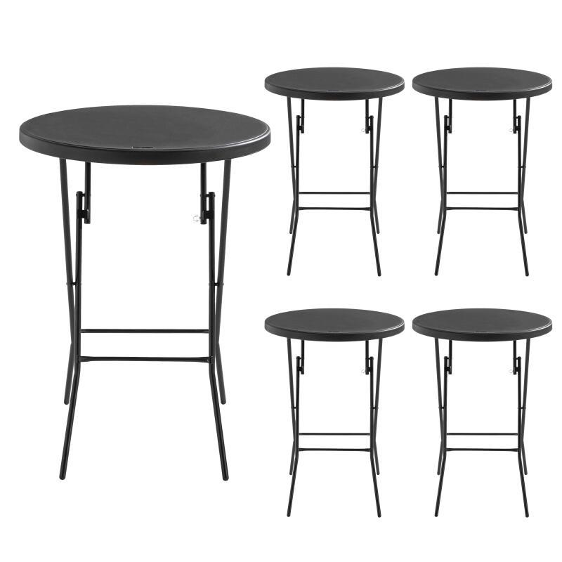 Klappbarer Stehtisch 80x110 cm 5er-Set