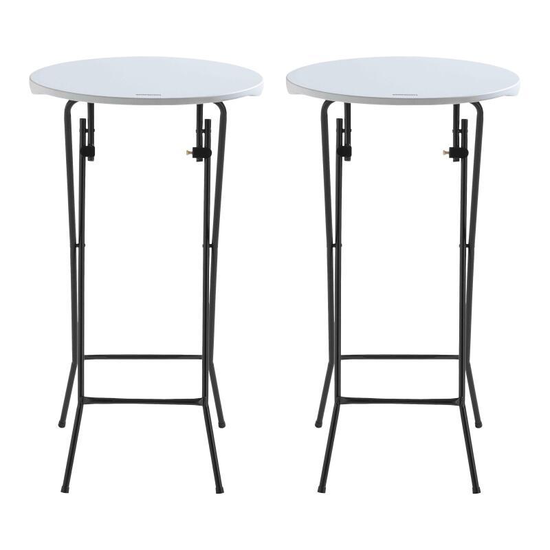 Klappbarer Stehtisch 60x110 cm 2er-Set