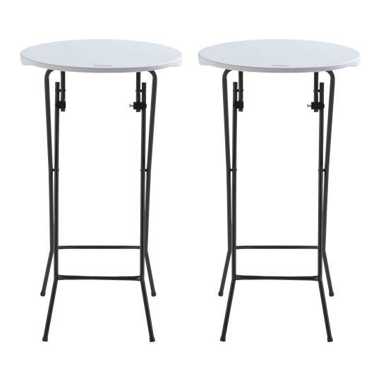 Klappbarer Stehtisch 60x110 cm 2er-Set