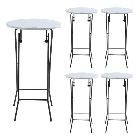 Klappbarer Stehtisch 60x110 cm 5er-Set