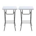 Klappbarer Stehtisch 68x68x110 cm 2er-Set