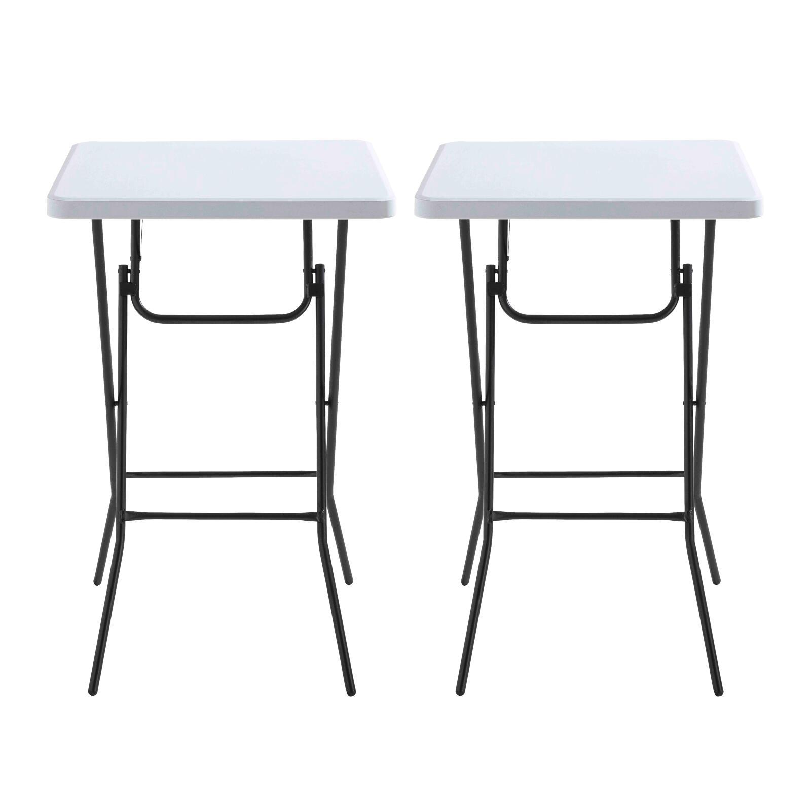 Klappbarer Stehtisch 68x68x110 cm 2er-Set