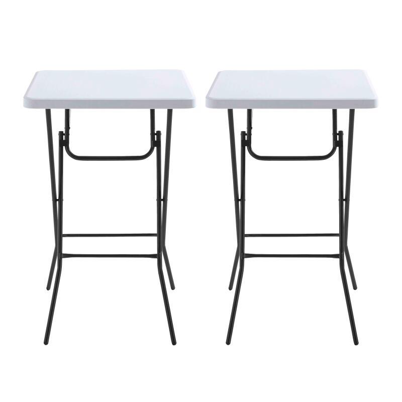 Klappbarer Stehtisch 68x68x110 cm 2er-Set