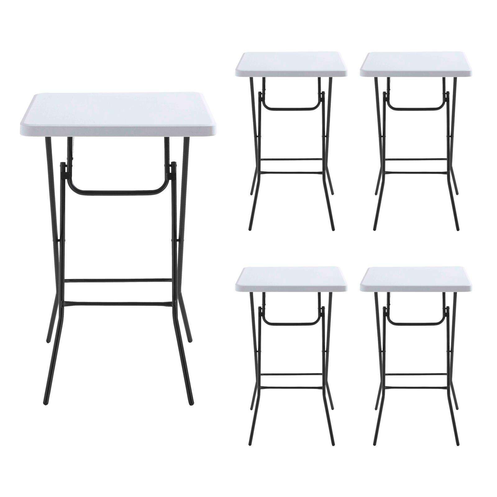 Klappbarer Stehtisch 68x68x110 cm 5er-Set
