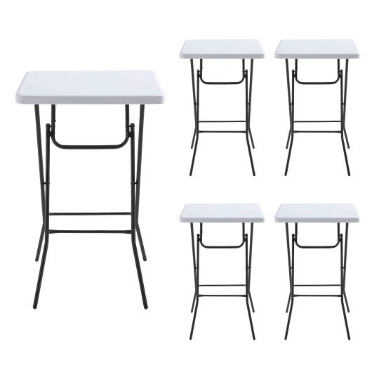 Klappbarer Stehtisch 68x68x110 cm 5er-Set