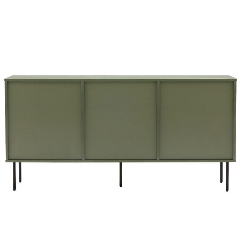 Sideboard 2 Türen, 3 Schubladen mit Lamellenoptik, 150 cm (4/7)