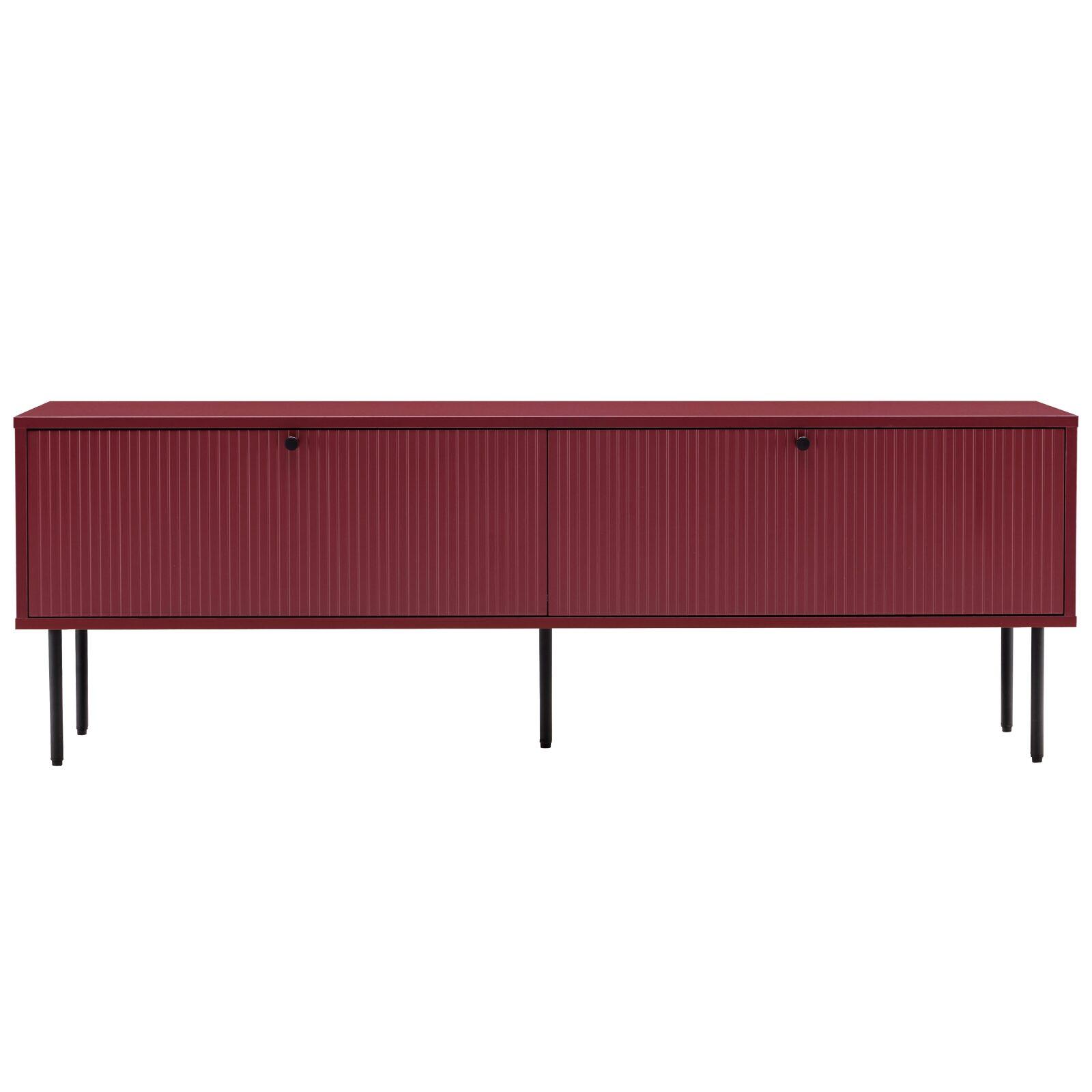 Lowboard farbig mit Lattenoptik, 150 cm