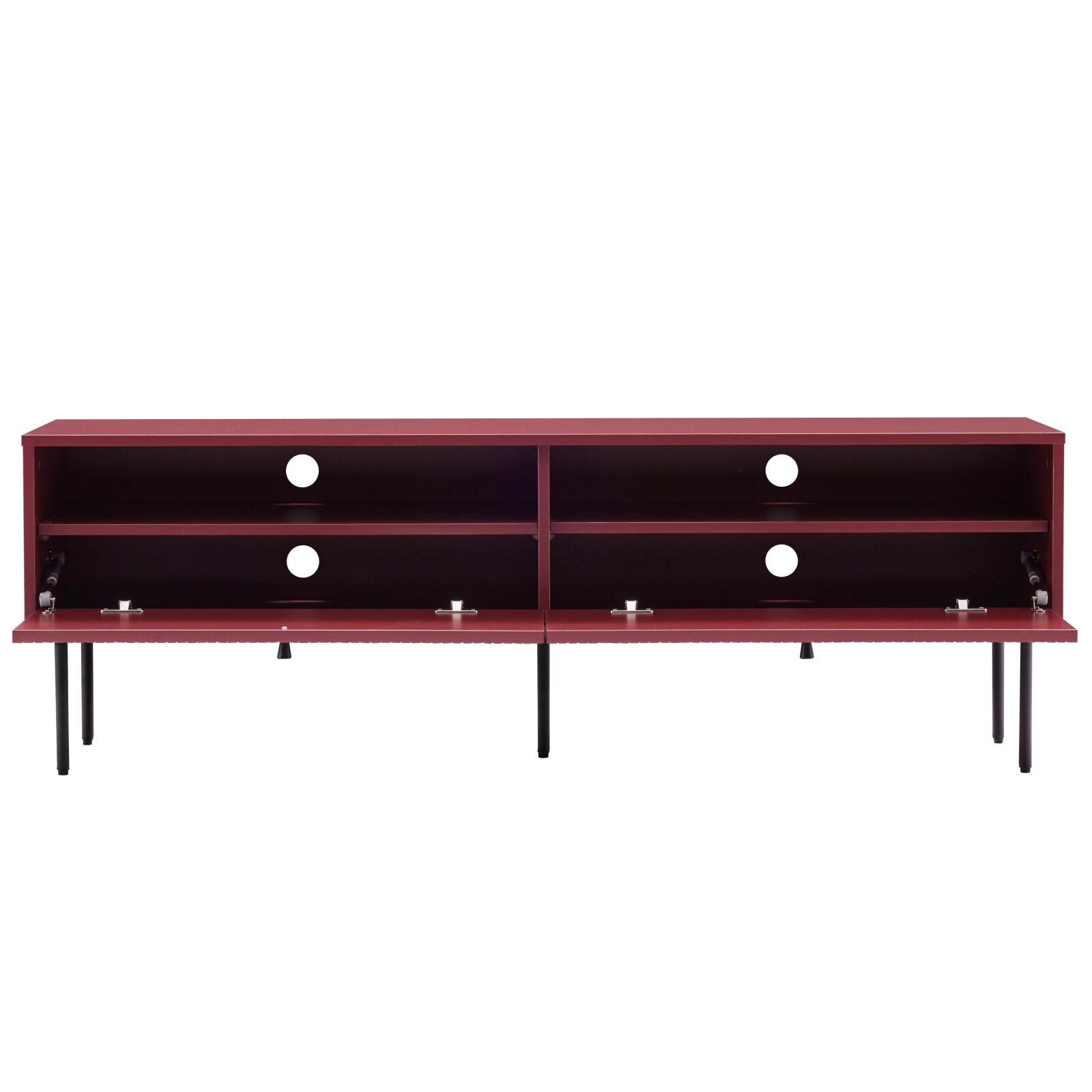 Lowboard farbig mit Lattenoptik, 150 cm