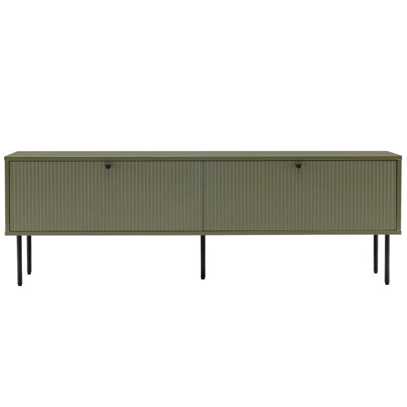 Lowboard farbig mit Lattenoptik, 150 cm (2/7)