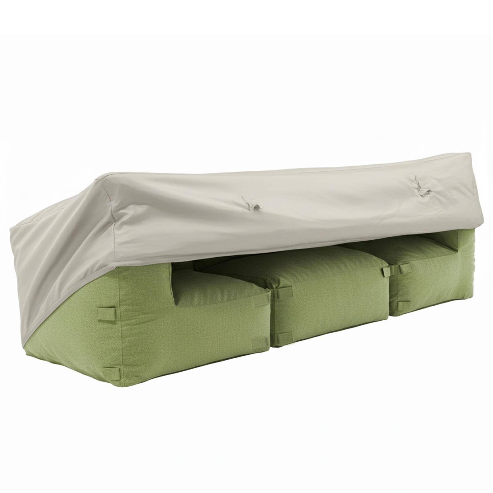 Schutzhülle für modulare Gartenmöbel mit 2 Ecksesseln und 1 Sessel 