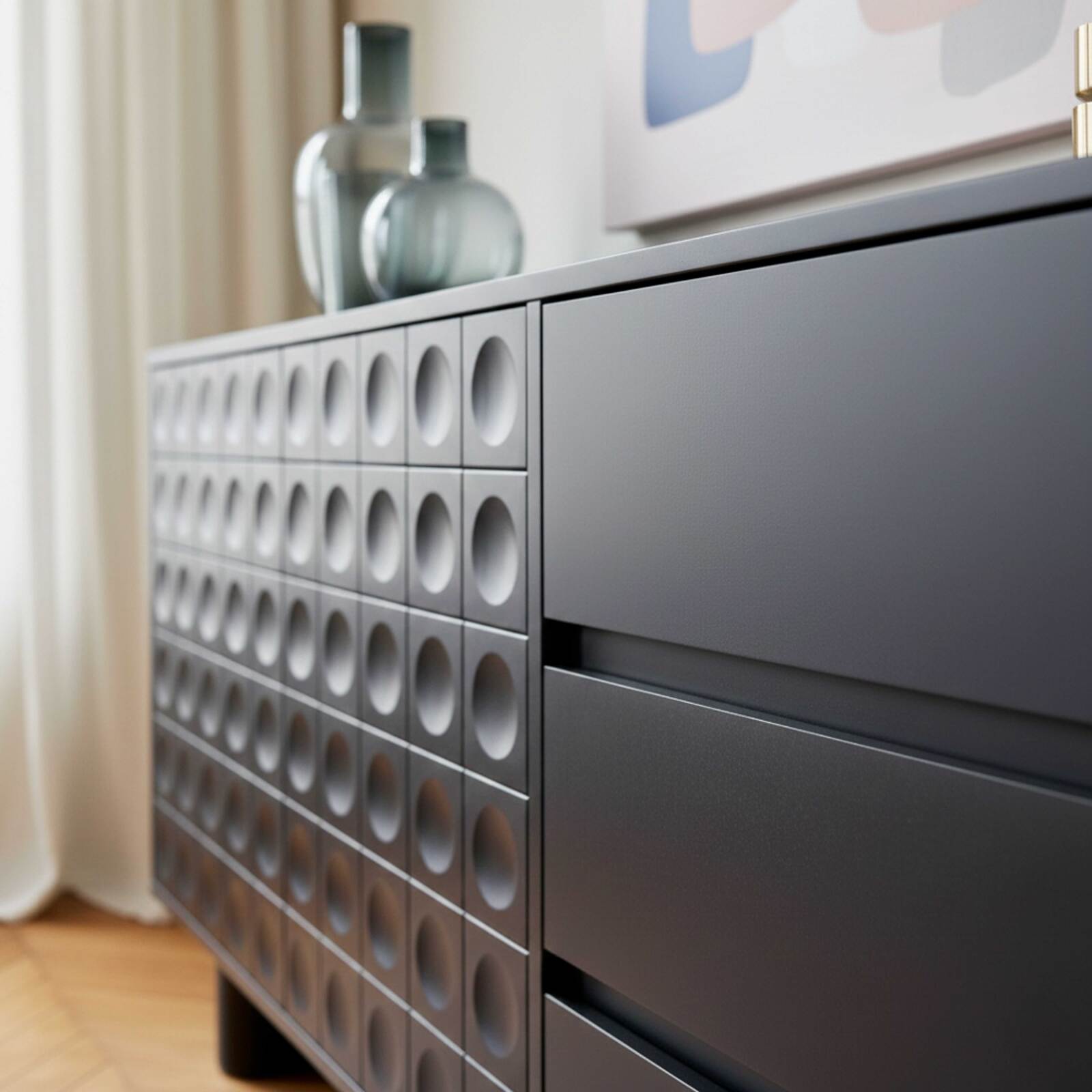 Sideboard 2 Türen, 3 Schubladen, 160 cm