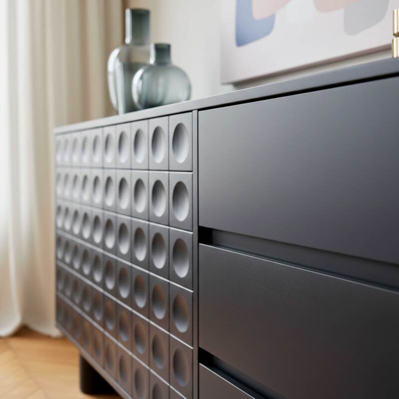 Sideboard 2 Türen, 3 Schubladen, 160 cm (3/7)