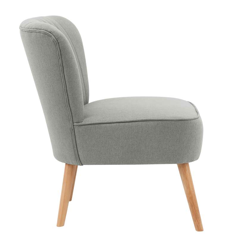 Krötensessel aus Stoff und Holz - 2er-Set (2/5)