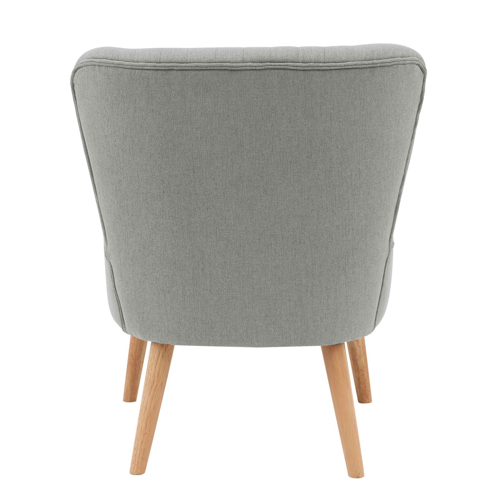 Krötensessel aus Stoff und Holz - 2er-Set