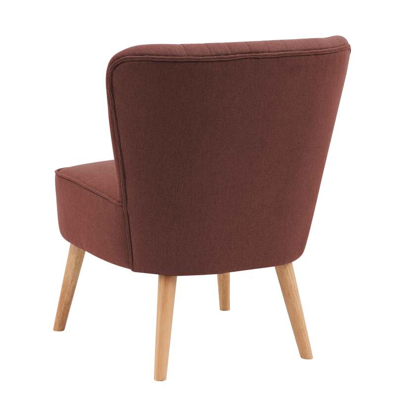 Krötensessel aus Stoff und Holz - 2er-Set