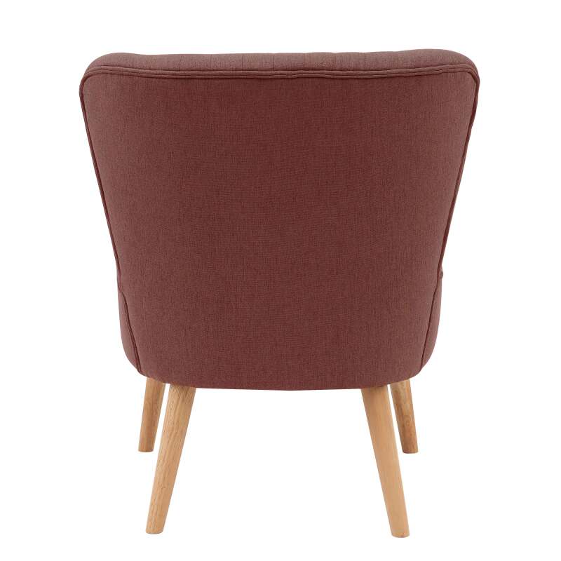 Krötensessel aus Stoff und Holz - 2er-Set (2/6)