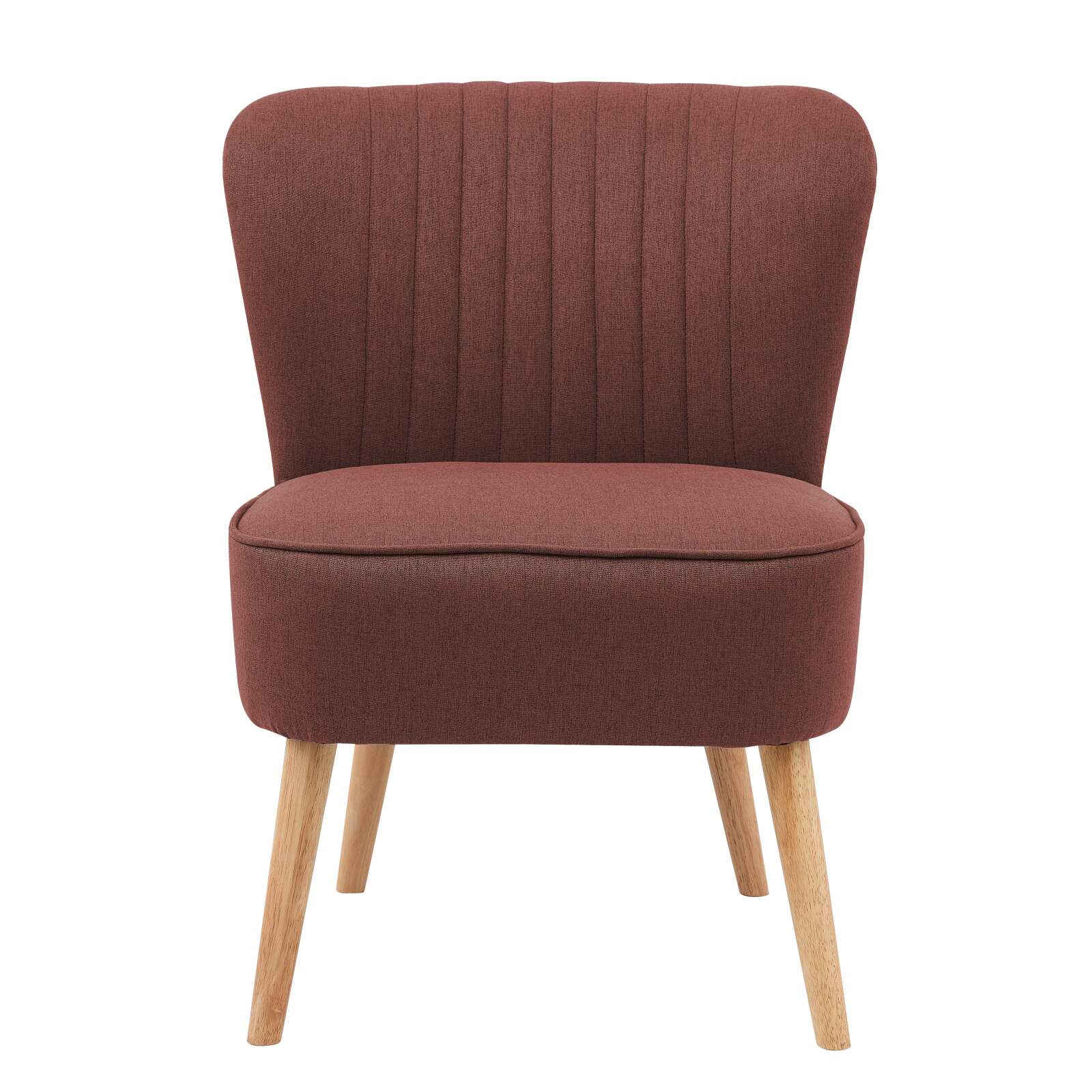 Krötensessel aus Stoff und Holz - 2er-Set