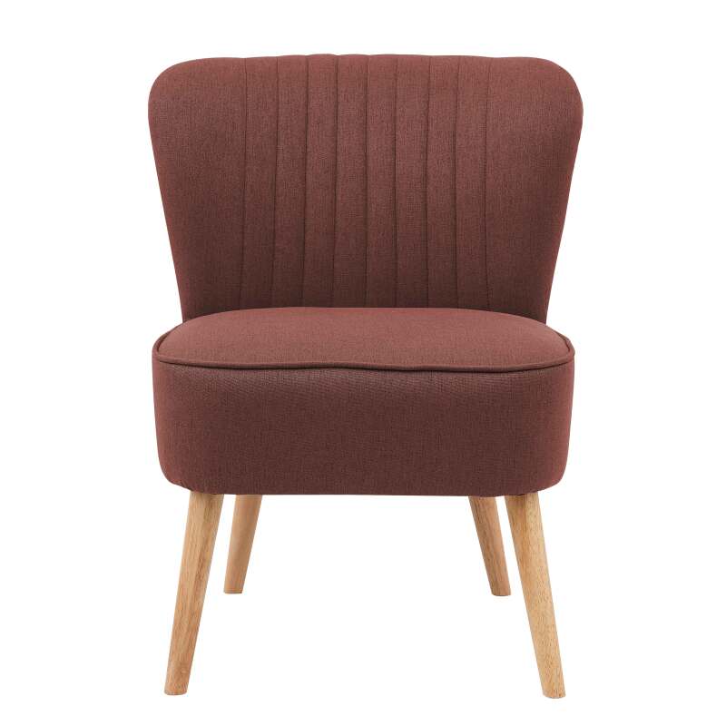 Krötensessel aus Stoff und Holz - 2er-Set (4/6)