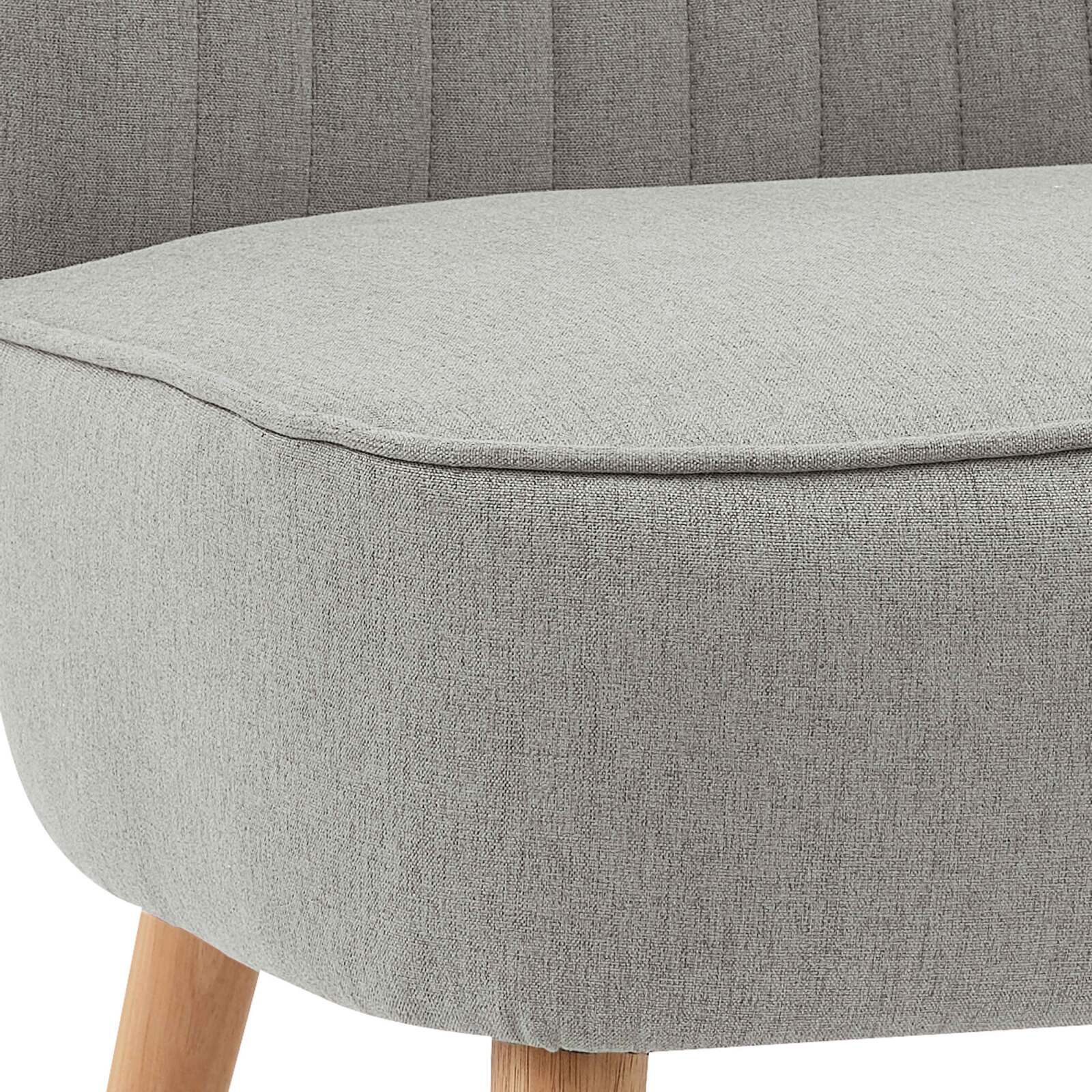 Krötensessel aus Stoff und Holz - 2er-Set