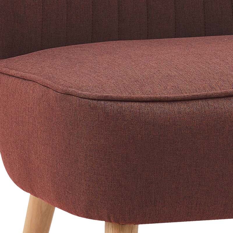 Krötensessel aus Stoff und Holz - 2er-Set (5/6)