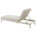 Sonnenliege aus Aluminium mit 5-fach verstellbar mit Kissen