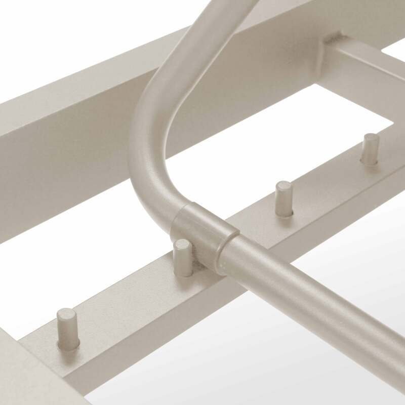 Sonnenliege aus Aluminium mit 5-fach verstellbar mit Kissen (6/8)