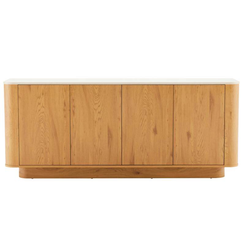 Sideboard in Holzoptik FSC®, 4 Türen, 180 cm, skandinavischer Stil (2/7)