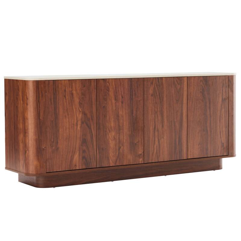 Sideboard in Holzoptik FSC®, 4 Türen, 180 cm, skandinavischer Stil