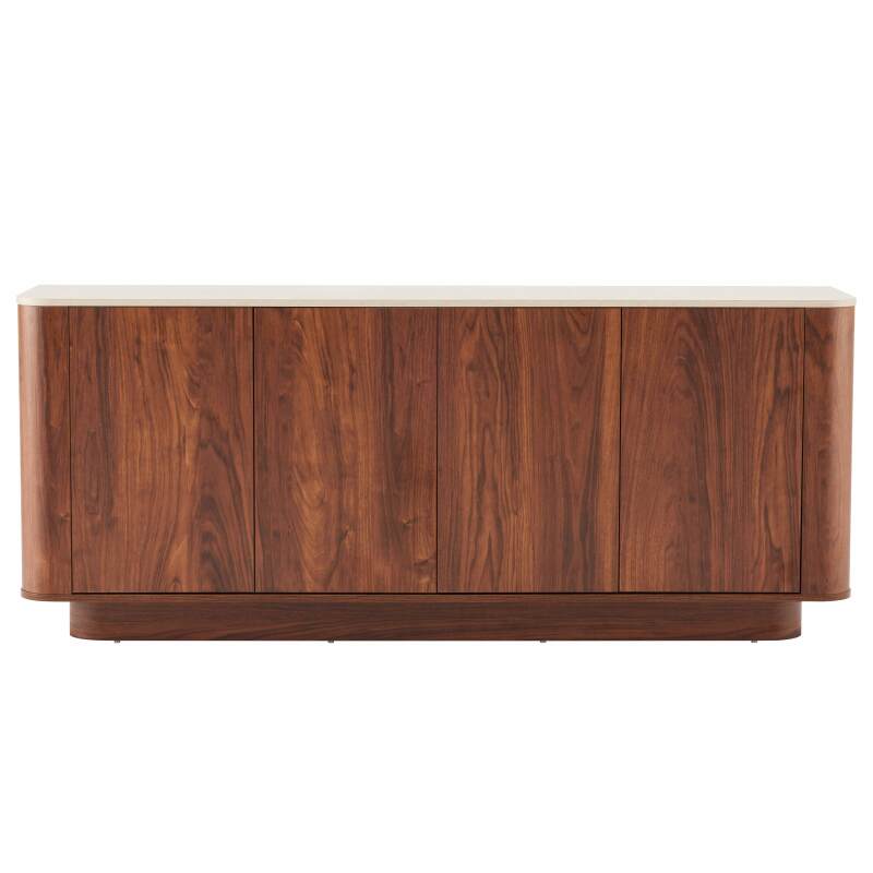 Sideboard in Holzoptik FSC®, 4 Türen, 180 cm, skandinavischer Stil (2/7)