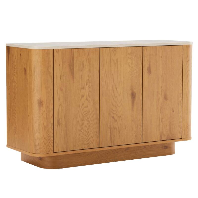 Sideboard in Holzoptik FSC®, 3 Türen, 120 cm, skandinavischer Stil