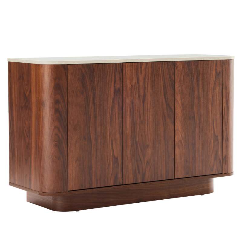 Sideboard in Holzoptik FSC®, 3 Türen, 120 cm, skandinavischer Stil