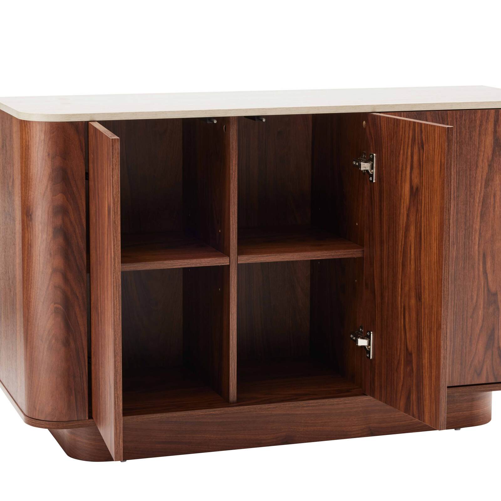 Sideboard in Holzoptik FSC®, 3 Türen, 120 cm, skandinavischer Stil