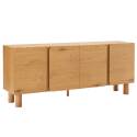 Sideboard in Holzoptik FSC®, 4 Türen, 180 cm, skandinavischer Stil