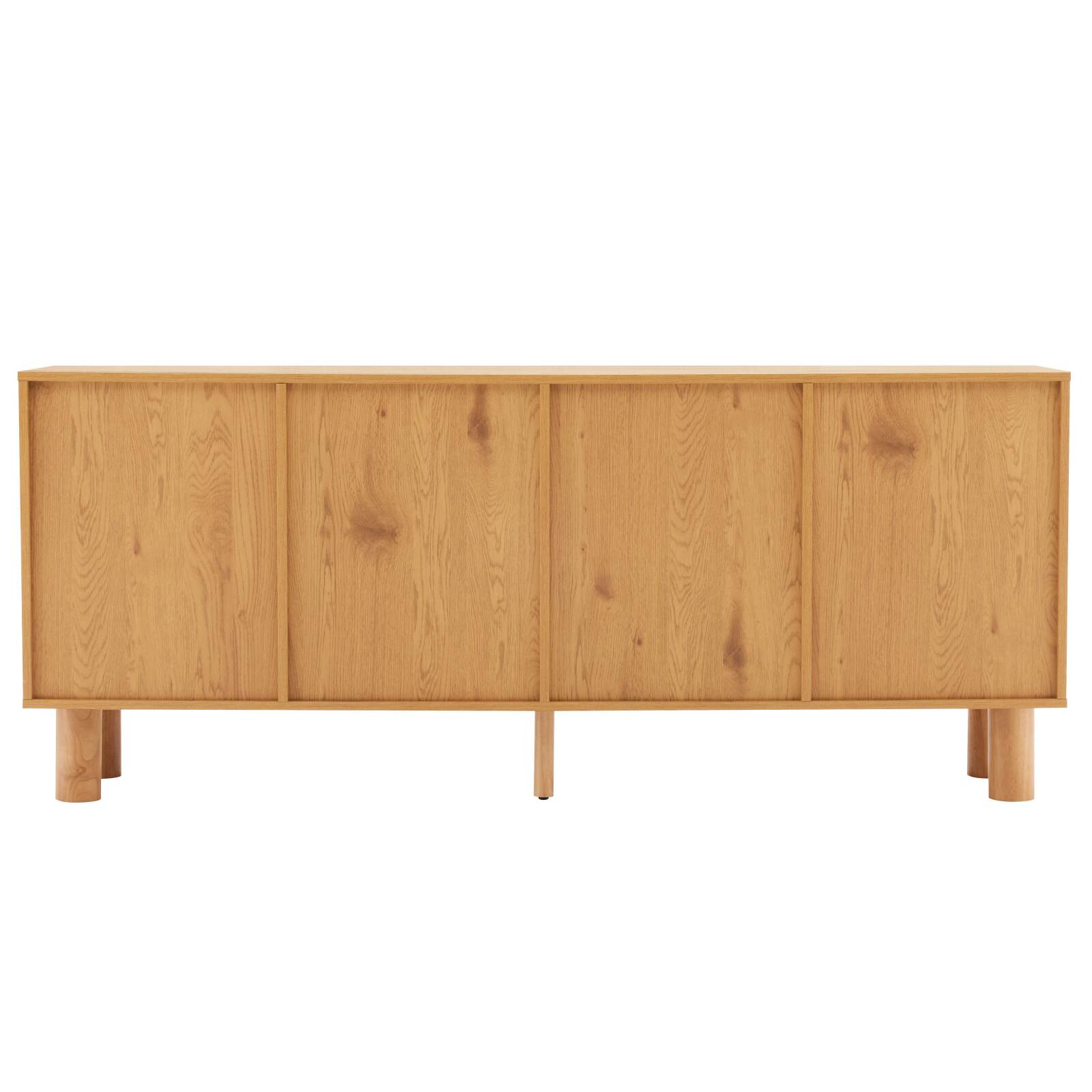 Sideboard in Holzoptik FSC®, 4 Türen, 180 cm, skandinavischer Stil
