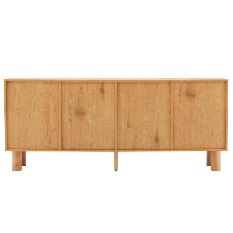 Sideboard in Holzoptik FSC®, 4 Türen, 180 cm, skandinavischer Stil (2/7)