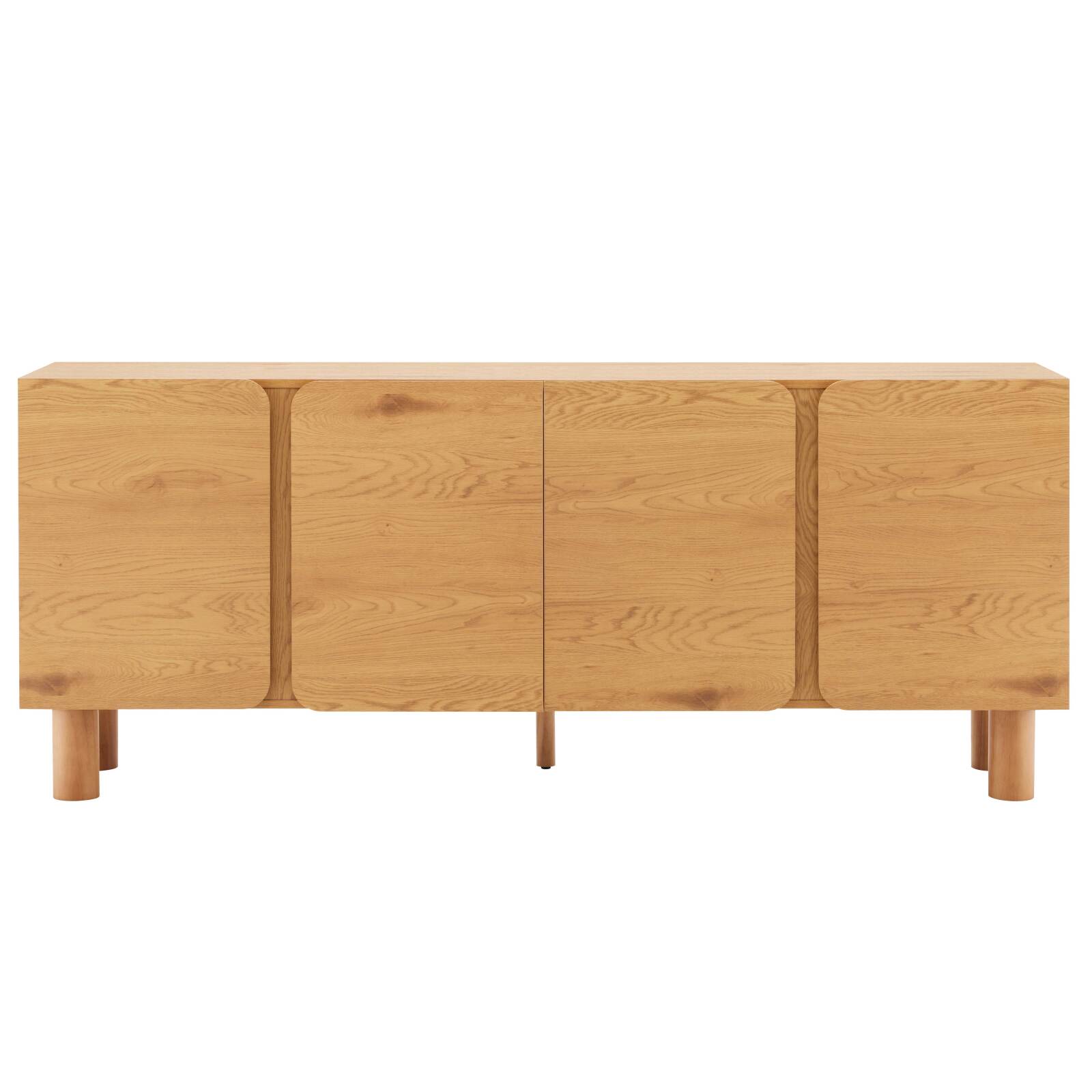 Sideboard in Holzoptik FSC®, 4 Türen, 180 cm, skandinavischer Stil