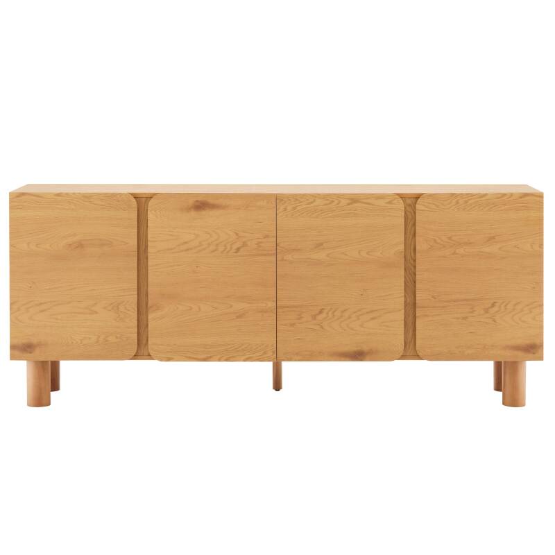 Sideboard in Holzoptik FSC®, 4 Türen, 180 cm, skandinavischer Stil (3/7)