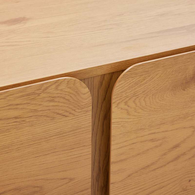 Sideboard in Holzoptik FSC®, 4 Türen, 180 cm, skandinavischer Stil (5/7)