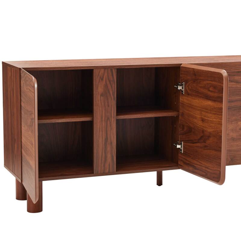 Sideboard in Holzoptik FSC®, 4 Türen, 180 cm, skandinavischer Stil (6/7)