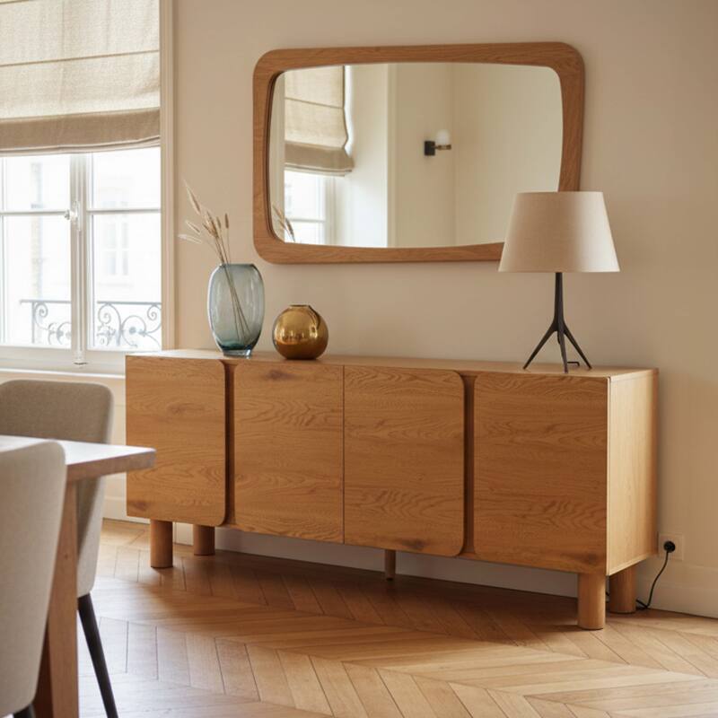 Sideboard in Holzoptik FSC®, 4 Türen, 180 cm, skandinavischer Stil - Lifestyle