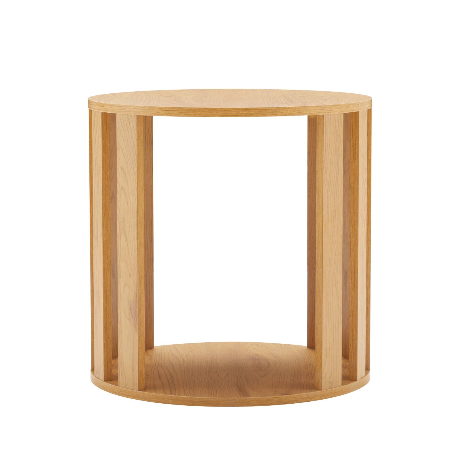 Couchtisch rund, in FSC®-Holzoptik, Ø50 cm