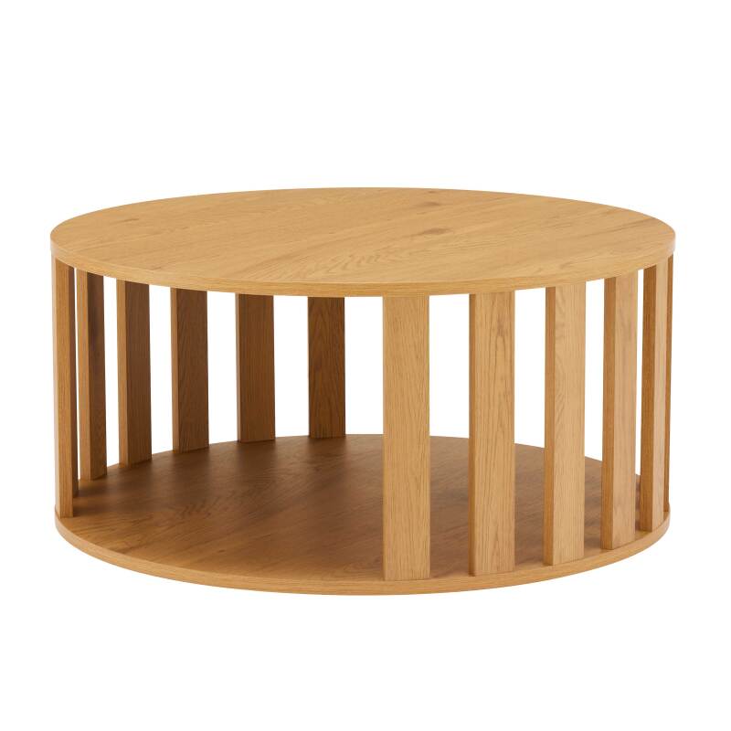 Couchtisch rund, in FSC®-Holzoptik, Ø75 cm