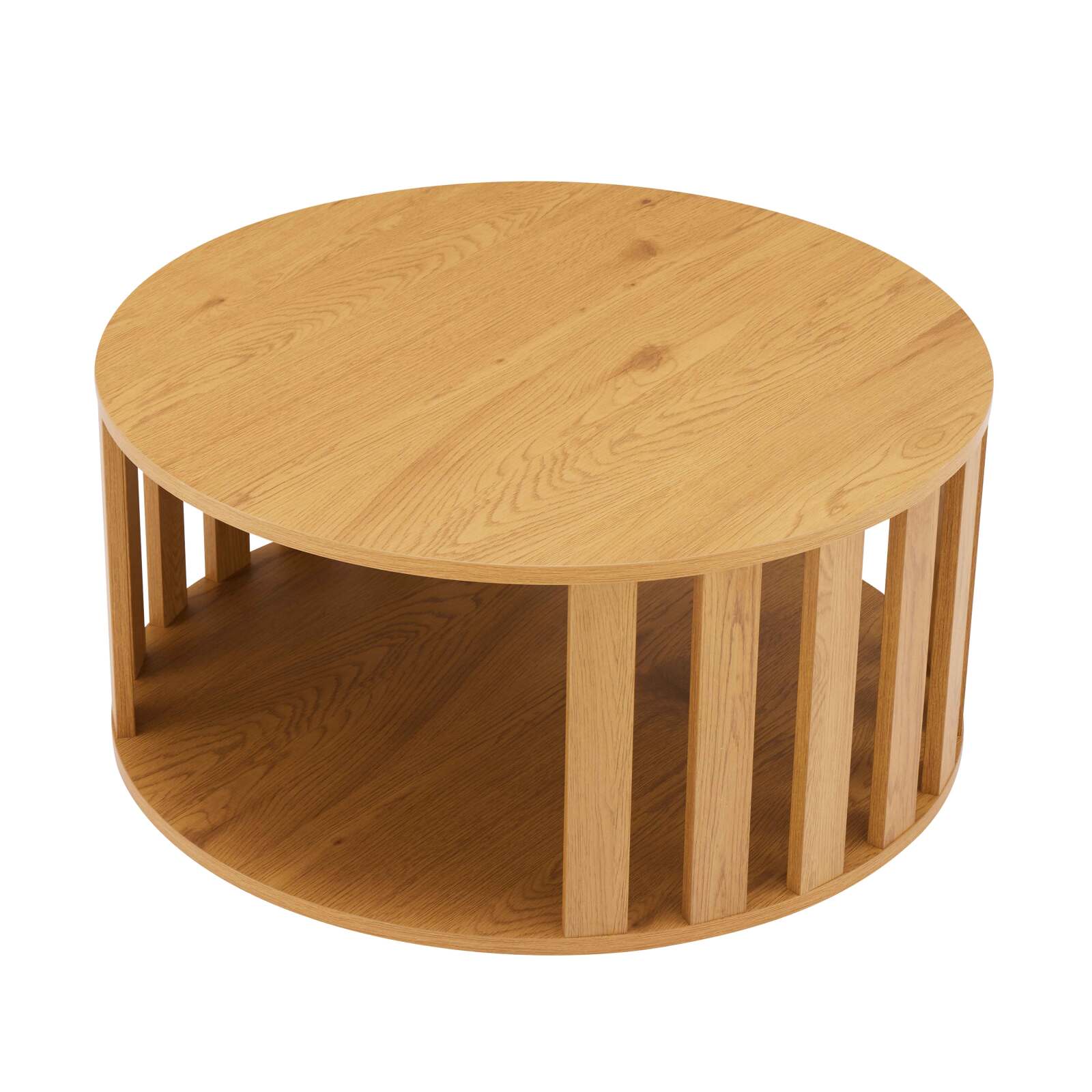 Couchtisch rund, in FSC®-Holzoptik, Ø75 cm