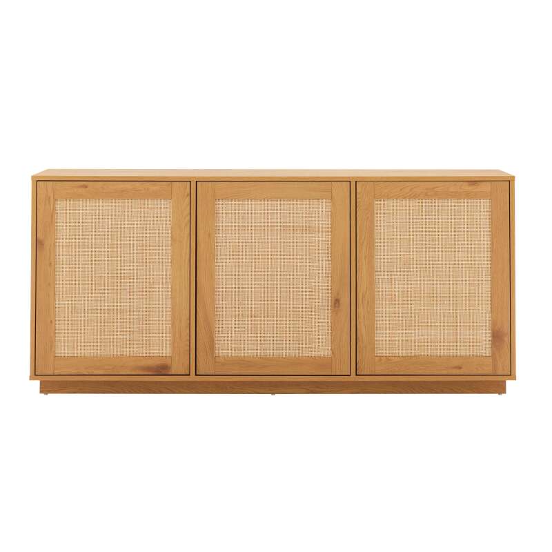 Sideboard in Holzoptik FSC®, 3 Türen, 160 cm, skandinavischer Stil (4/8)