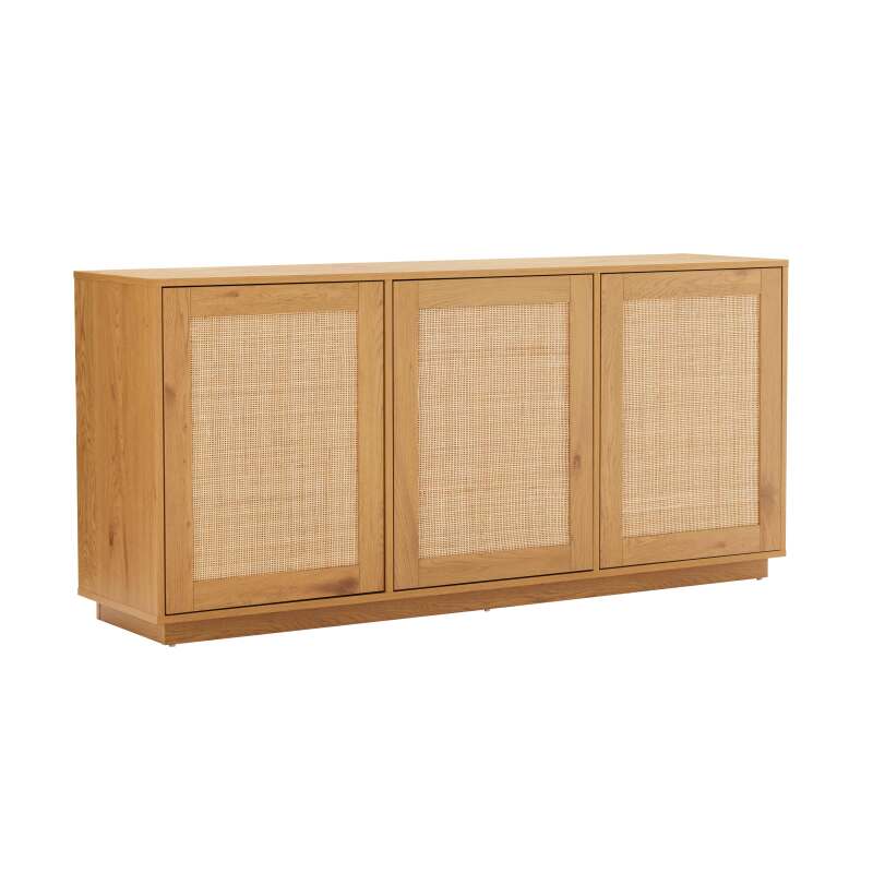 Sideboard in Holzoptik FSC®, 3 Türen, 160 cm, skandinavischer Stil