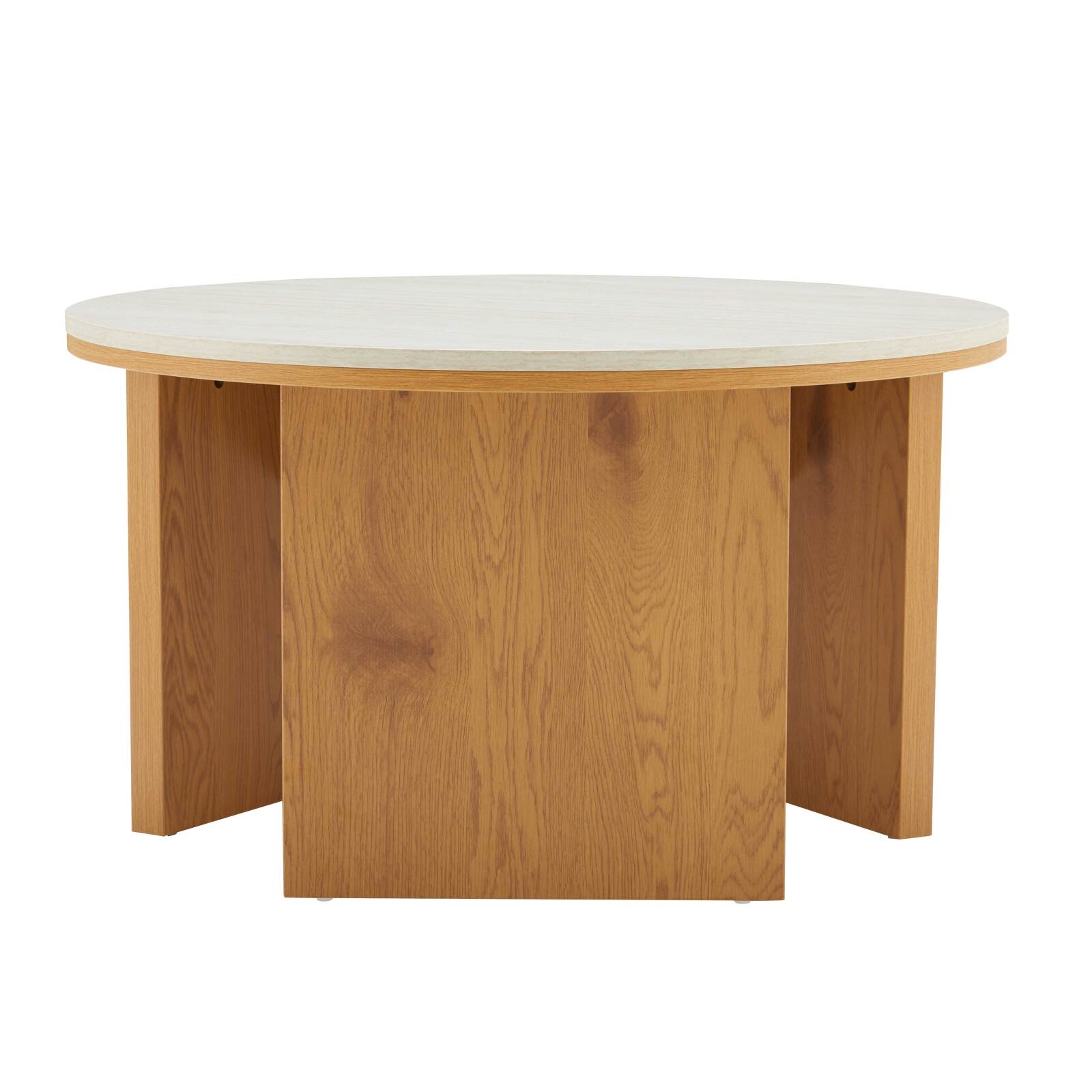 Couchtisch rund, in FSC®-Holzoptik, Ø 80 cm