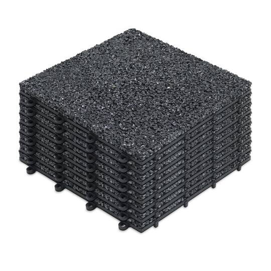 Set von Steckplatten für Terrassen aus Kies (30 x 30 x 2,5 cm)